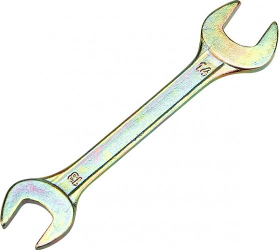 Ключ рожковый REXANT 12-5827-2 13х14 мм, желтый цинк