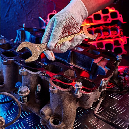 Ключ рожковый REXANT 12-5833-2 24х27 мм, желтый цинк - изображение 5