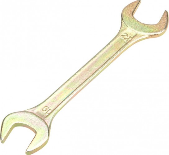 Ключ рожковый REXANT 12-5831-2 19х22 мм, желтый цинк