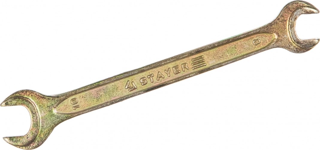 Ключ рожковый STAYER MASTER гаечный 8x10 мм, 27038-08-10