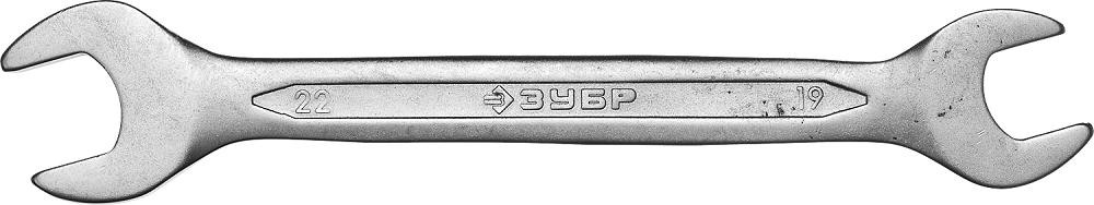 Ключ рожковый ЗУБР МАСТЕР гаечный 19x22 мм, 27010-19-22_z01