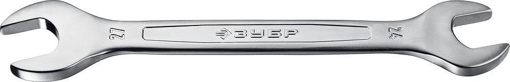 Ключ рожковый ЗУБР МАСТЕР гаечный 24x27 мм, 27010-24-27_z01