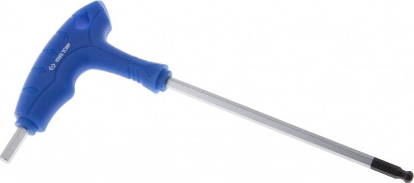 Ключ шестигранный KING TONY Г-образный 4 мм, с шаровым окончанием 116004M