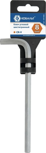 Ключ шестигранный Кобальт 649-806 угловой 8 мм cr-v