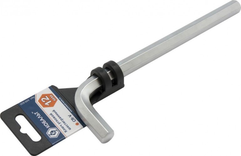 Ключ шестигранный Кобальт 649-820 угловой 12 мм cr-v - изображение 2