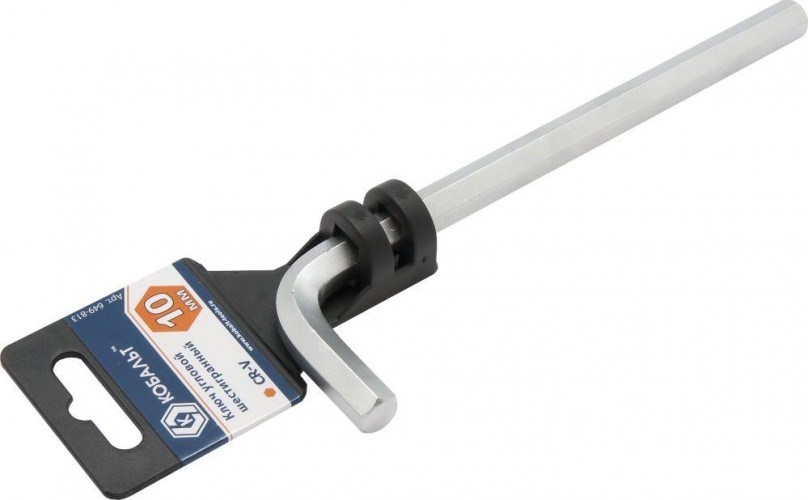 Ключ шестигранный Кобальт 649-813 угловой 10 мм cr-v - изображение 2