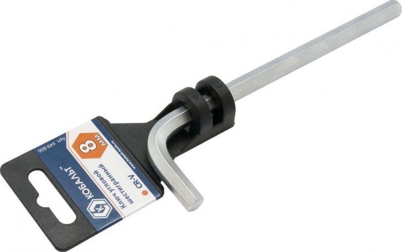 Ключ шестигранный Кобальт 649-806 угловой 8 мм cr-v - изображение 2