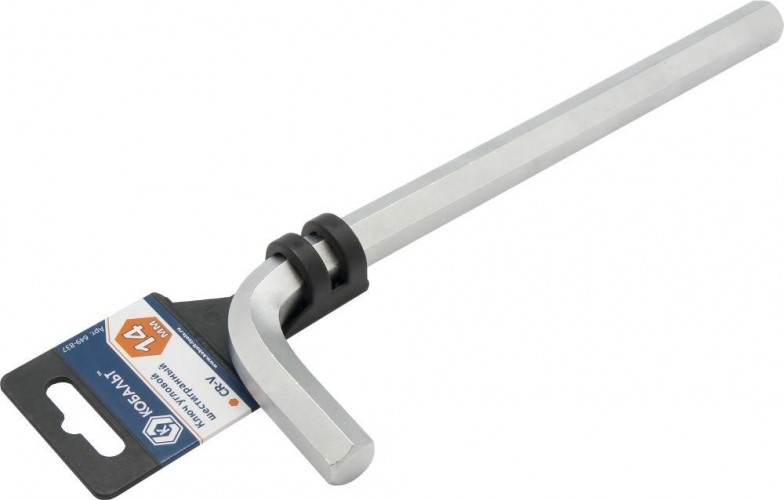 Ключ шестигранный Кобальт 649-837 угловой 14 мм cr-v - изображение 2