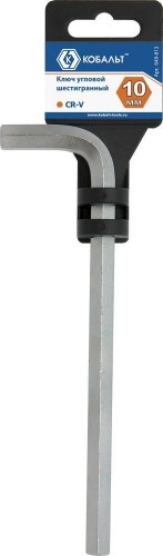 Ключ шестигранный Кобальт 649-813 угловой 10 мм cr-v