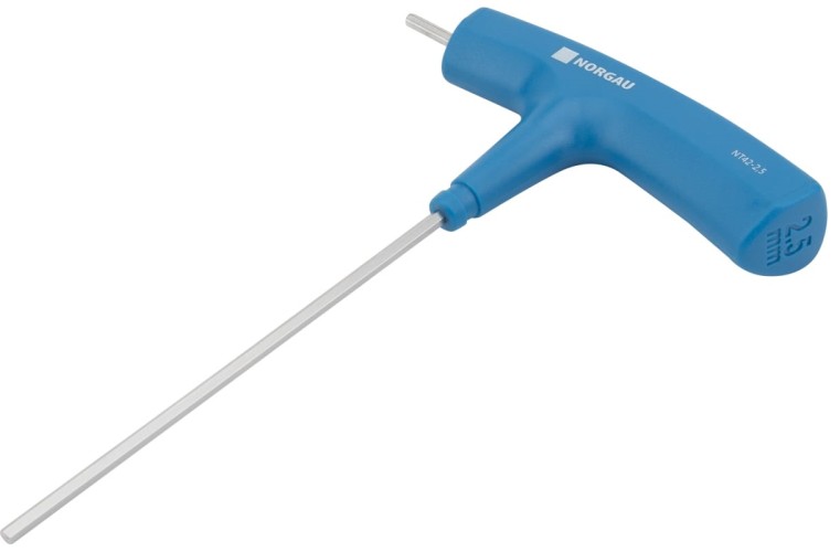 Ключ шестигранный Norgau 2,5 мм т-образный. 061009025