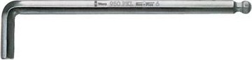 Ключ шестигранный WERA L-образный хромированный со сферической головкой 950 PKL SW 8.0 мм WE-022064 WE-022064