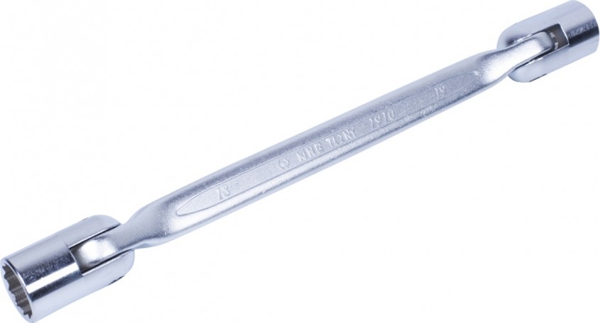 Ключ торцевой с шарниром KING TONY 19101819 18 х 19 мм, 180° - изображение 3