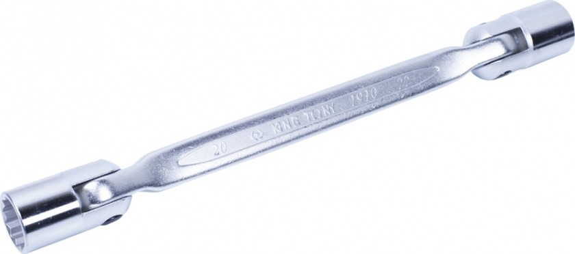 Ключ торцевой с шарниром KING TONY 19102022 20 х 22 мм, 180° - изображение 2