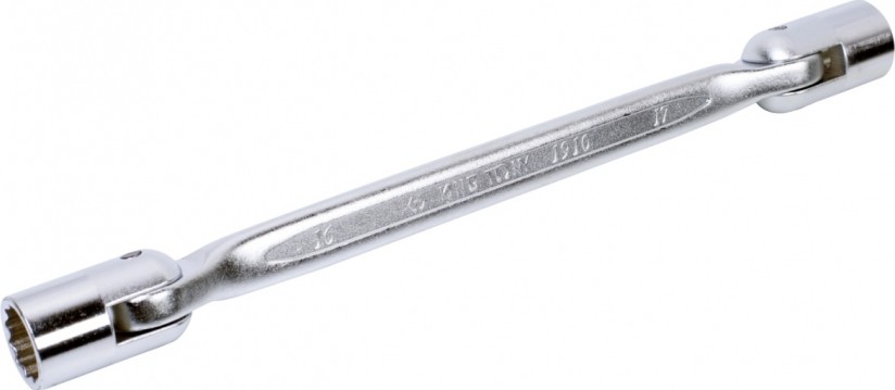 Ключ торцевой с шарниром KING TONY 19101617 16 х 17 мм, 180°