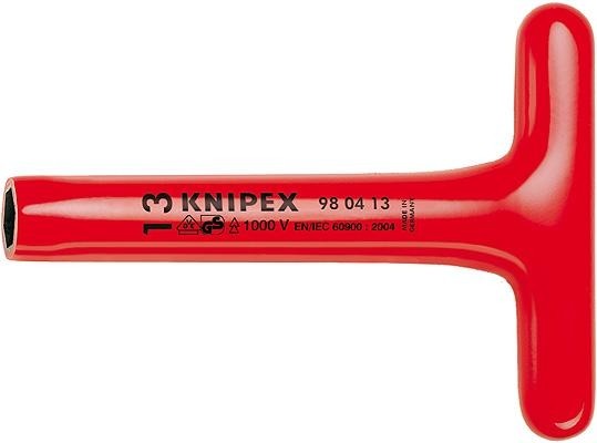 Ключ торцевой Т-образный диэлектрический KNIPEX 980419 1000 V, 19 мм KN-980419