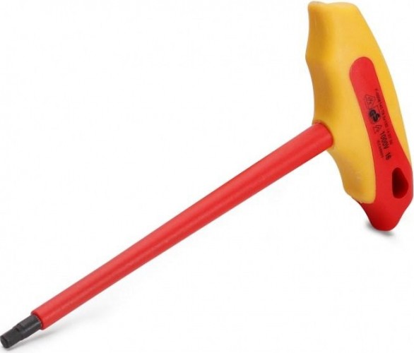 Ключ торцевой Т-образный диэлектрический КВТ 73232 1000 V, шестигранник 5 мм, L=150 мм