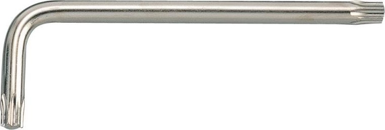 Ключ TORX KING TONY L-образный удлиненный с отверстием TX 40 х 182 мм 112740R 112740R - изображение 2