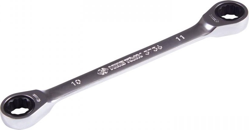 Ключ трещоточный накидной KING TONY 10х11 мм прямой 37361011M
