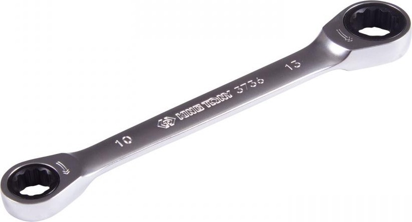 Ключ трещоточный накидной KING TONY 10х13 мм прямой 37361013M