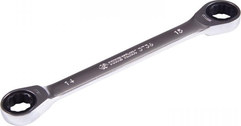 Ключ трещоточный накидной KING TONY 14х15 мм прямой 37361415M