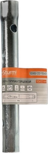 Ключ трубчатый торцевой Sturm 1045-22-10x12 10х12 мм, оцинкованный