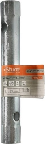 Ключ трубчатый торцевой Sturm 1045-22-14x15 14х15 мм, оцинкованный