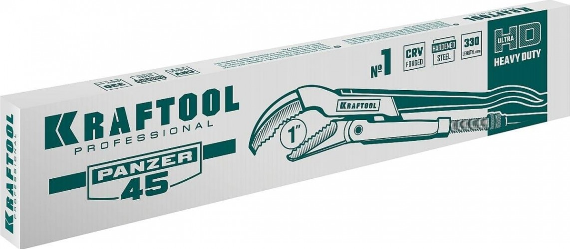 Ключ трубный KRAFTOOL PANZER-45 №1, изогнутые губки 2735-10_z02 - изображение 3