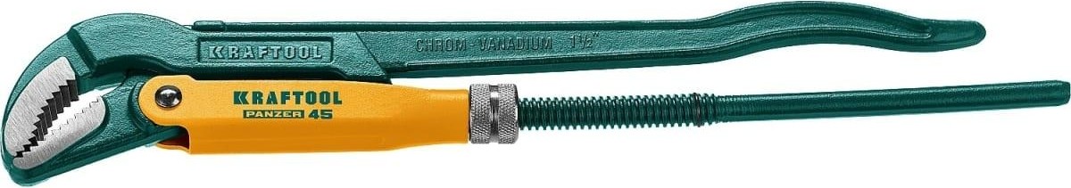 Ключ трубный KRAFTOOL PANZER-45 №2, изогнутые губки 2735-15_z02