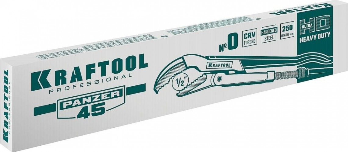 Ключ трубный KRAFTOOL PANZER-45 №0, изогнутые губки 2735-05_z02 - изображение 3