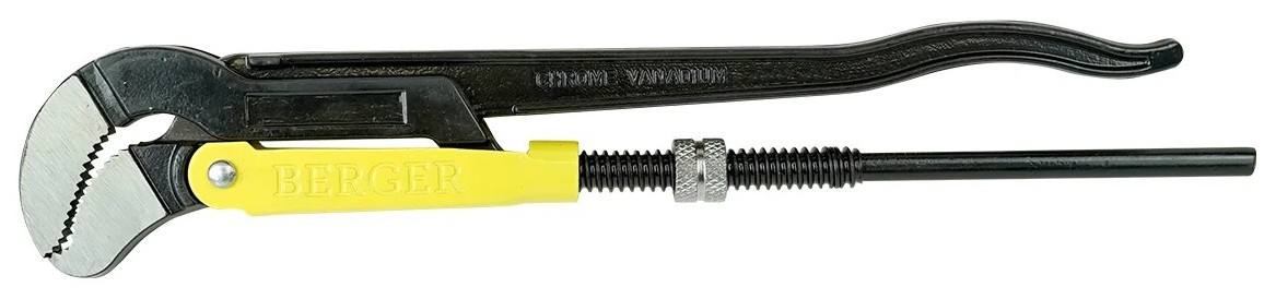 Ключ трубный рычажный BERGER BG4008 №3 540мм, тип S (изогнутые губки), 2"