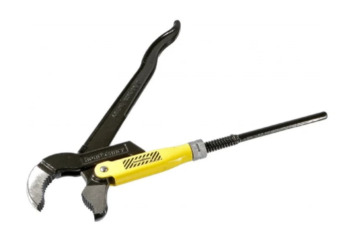 Ключ трубный рычажный HANSKONNER HK1045-04-P1 1", №1, 300мм, 45°, CrV сталь, закаленные губки - изображение 2