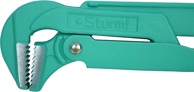 Ключ трубный рычажный Sturm 1045-01-1 цельнокован., губки закал. током - изображение 2