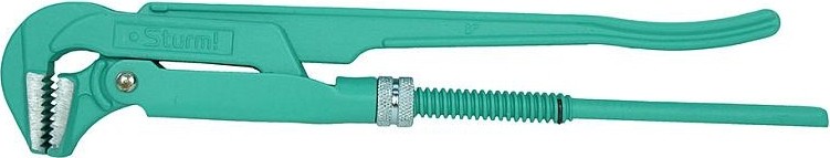 Ключ трубный рычажный Sturm 1045-01-1 цельнокован., губки закал. током