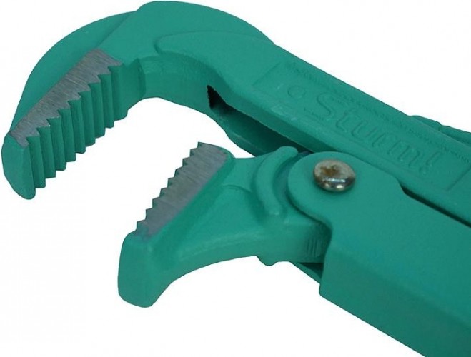 Ключ трубный рычажный Sturm 1045-01-1 цельнокован., губки закал. током - изображение 4