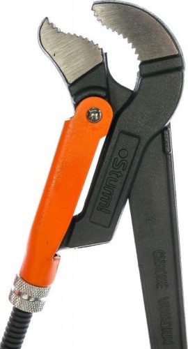 Ключ трубный рычажный Sturm 1045-04-P1 цельнокован., губки закал. током - изображение 2