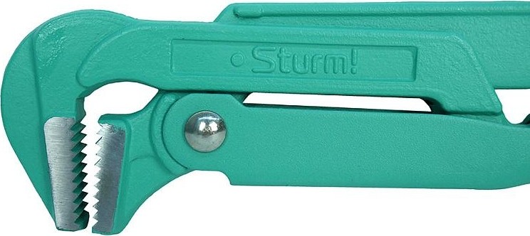Ключ трубный рычажный Sturm 1045-01-15 цельнокован., губки закал. током - изображение 2