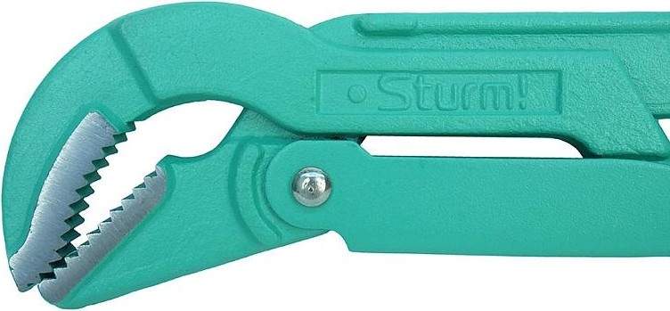 Ключ трубный рычажный Sturm 1045-02-1 цельнокован., губки закал. током - изображение 2