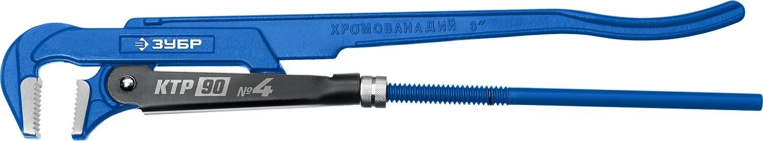 Ключ трубный рычажный ЗУБР ПРОФЕССИОНАЛ ктр-90, №4, прямые губки 27335-4_z02 - изображение 2