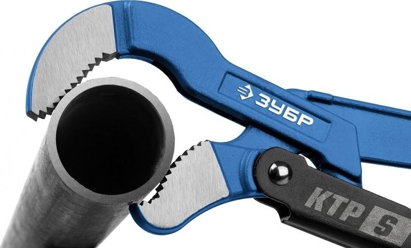 Ключ трубный рычажный ЗУБР ПРОФЕССИОНАЛ ктр-s, №3, изогнутые губки 27336-3_z02 - изображение 3