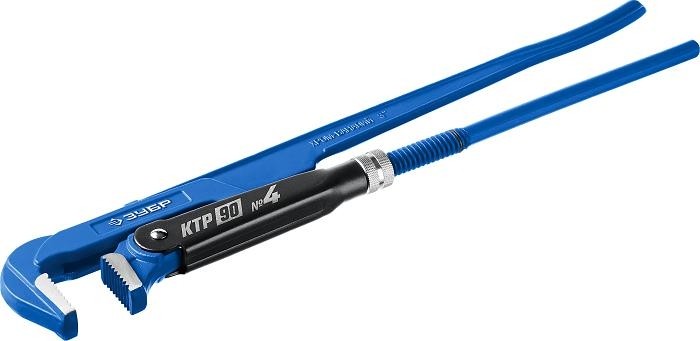 Ключ трубный рычажный ЗУБР ПРОФЕССИОНАЛ ктр-90, №4, прямые губки 27335-4_z02