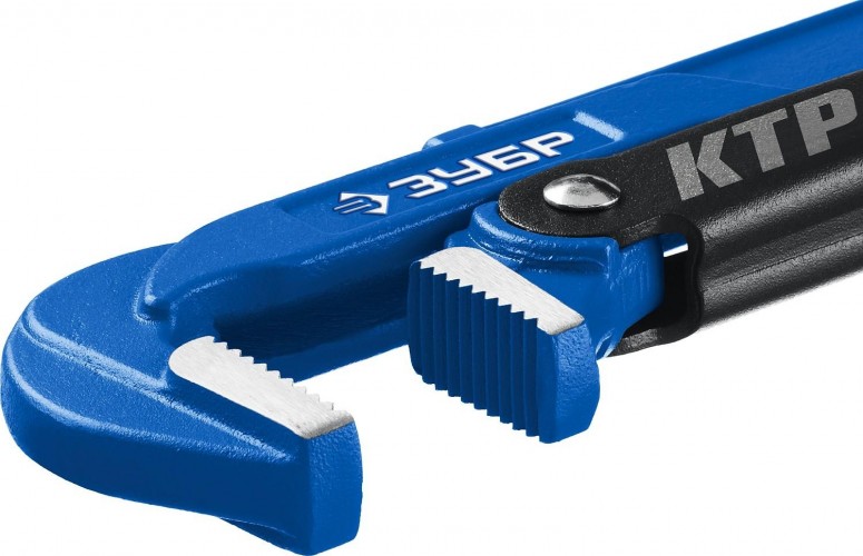 Ключ трубный рычажный ЗУБР ПРОФЕССИОНАЛ ктр-90, №4, прямые губки 27335-4_z02 - изображение 3