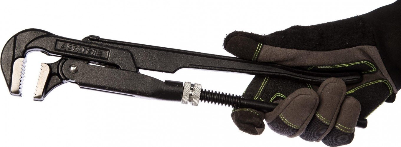 Ключ трубный STAYER HERCULES-L, №1 прямые губки 27331-1 - изображение 3