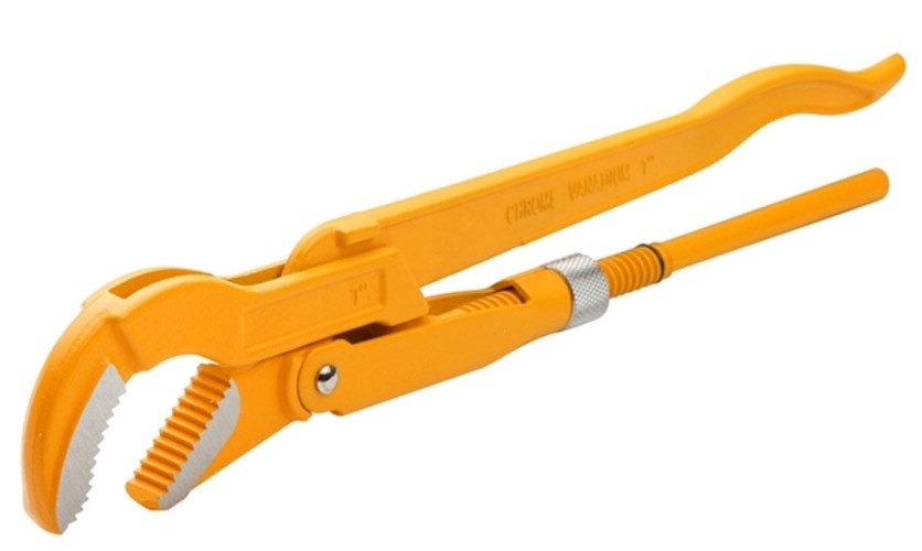 Ключ трубный TOLSEN с изогнутыми губками №1 TT10256