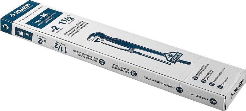 Ключ трубный ЗУБР "ПРОФЕССИОНАЛ", № 2, 1,5" 27335-2 27335-2_z02 - изображение 2