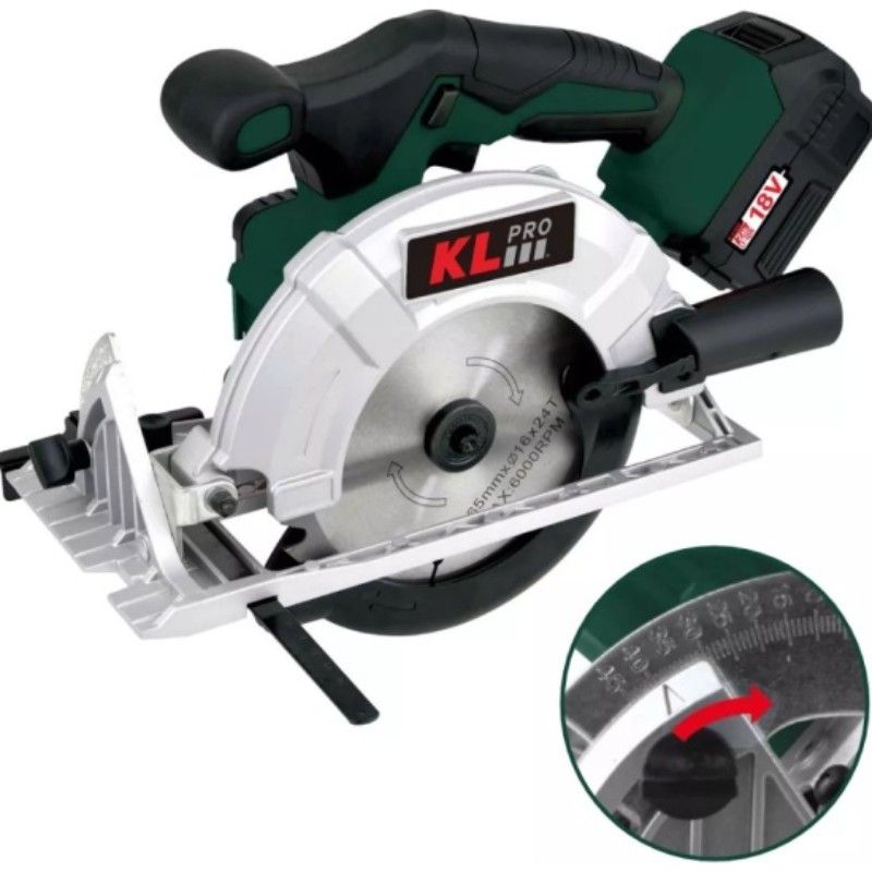 Пила циркулярная бесщеточная KLpro KLDAT18B-50 (18 В / 5,0 Ач) - изображение 3