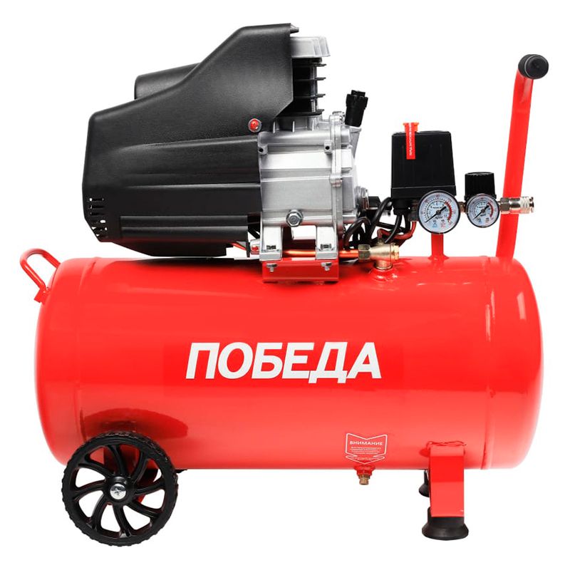 Компрессор поршневой масляный ПОБЕДА KM 50-250, 1800Вт, 260л*мин - изображение 2