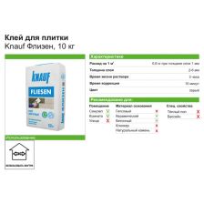 Клей для плитки Knauf Флизен 10 кг - изображение 6