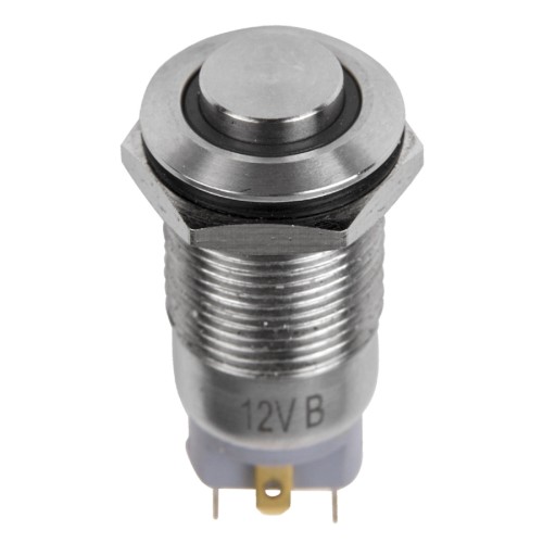 Кнопка антивандальная REXANT 06-0342-A Ø12 12В(LED) Б/Фикс (4с) OFF