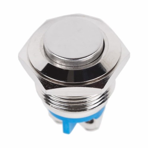 Кнопка антивандальная REXANT 06-0348-A Ø16 Б/Фикс (2с винт) OFF-(ON