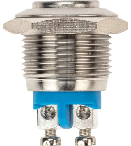 Кнопка антивандальная REXANT 36-3231 (уп. 10 штук ) Ø16 Б/Фикс (2с винт) OFF-(ON) выпуклая (A16-A3) 36-3231 - изображение 3